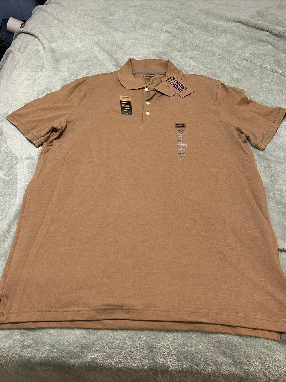 The Foundry Supply Co. Men's Brown Polo Shirt